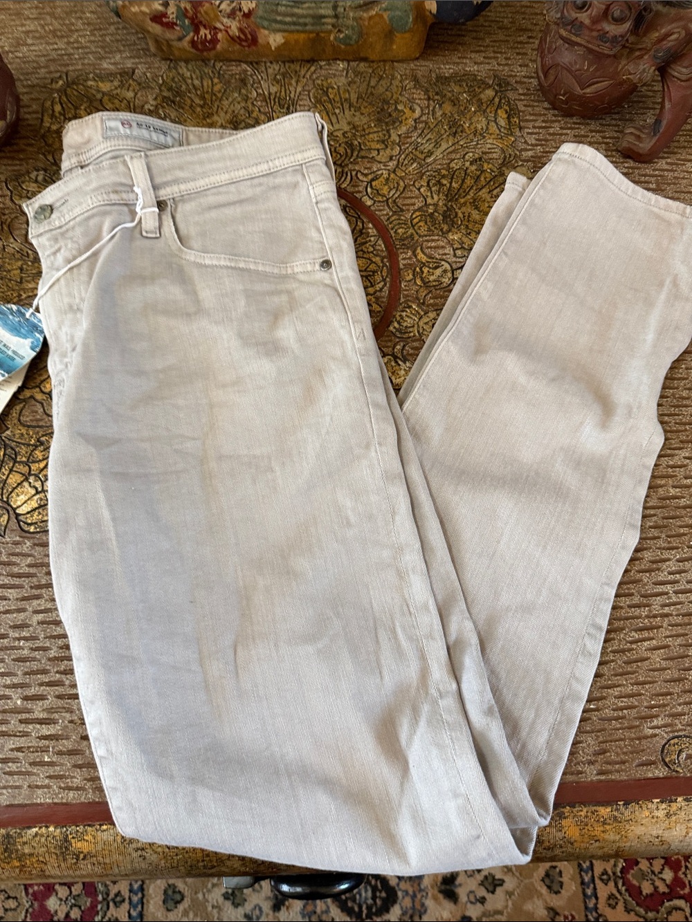 Ag Adriano Goldschmied Men's Skinny Jeans in Light Gray